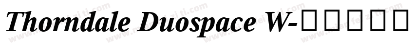 Thorndale Duospace W字体转换
